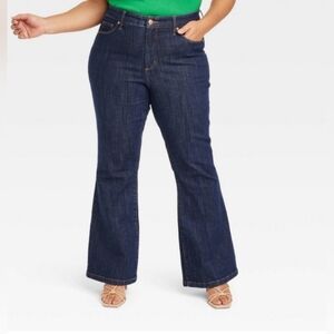 NWTAva & Viv Jeans 26 High Rise Flare No Gap Waist Comfort Stretch Tummy Control